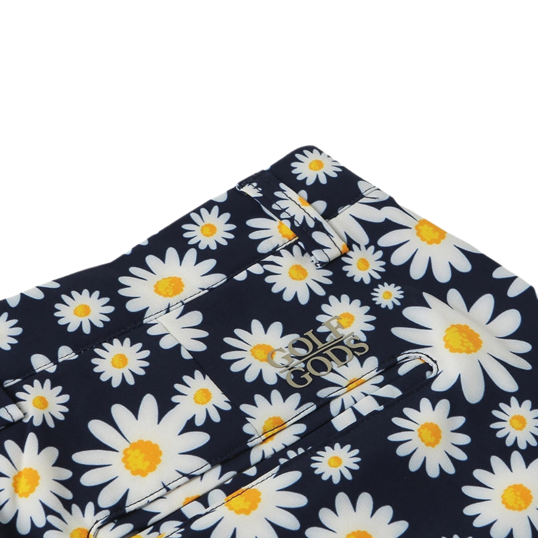 GOLF GODS - GOLF GODS Men's Daisy Flower Soft Fell Shorts - The Agora Bangkok